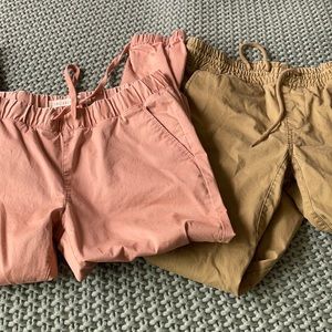 Bundle blush pink and khakis joggers